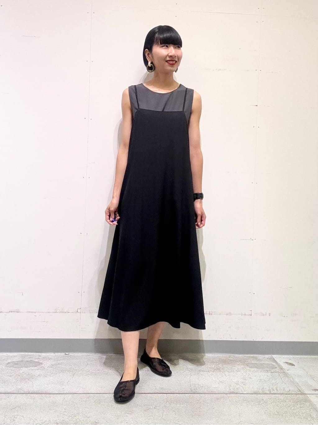 naoさんの「INDIVI｜【UVケア】エアリージョーゼット キャミワンピース」を使ったコーディネート