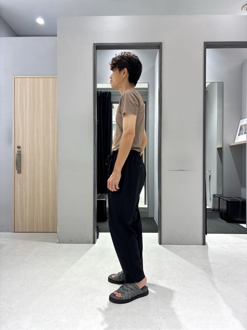 わいずみさんの「TAKEO KIKUCHI｜【COOL CITY WEAR】DotAir（R）サッカー シャツ」を使ったコーディネート