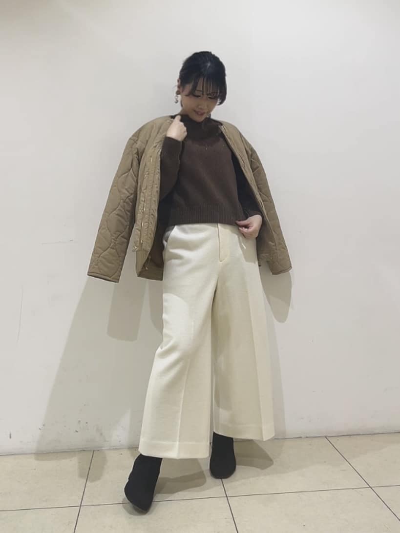 watanabeさんの「UNTITLED｜【セットアップ可/ゆったり】ウール混ラメニット」を使ったコーディネート