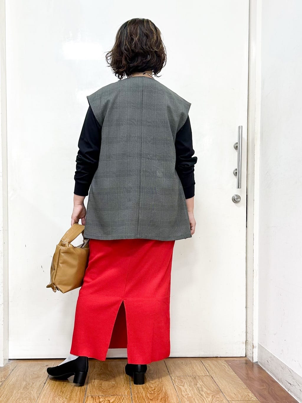 haruさんの「SHOO･LA･RUE｜【S-LL/セットアップ可/洗濯後しわになりにくい】ダブルベスト」を使ったコーディネート