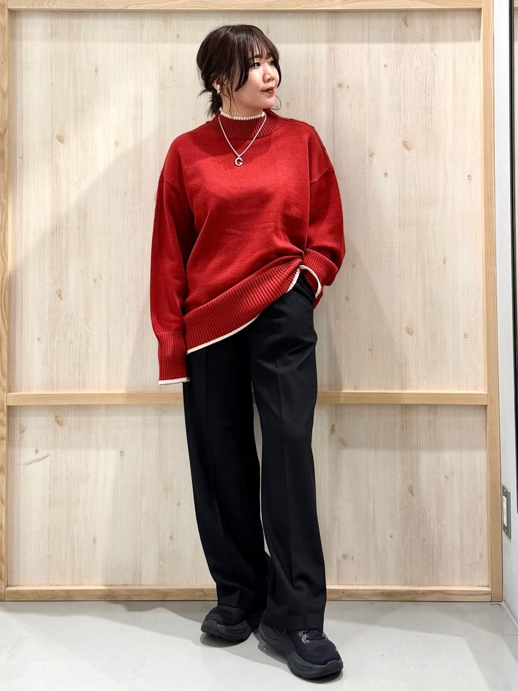 nanaさんの「THE SHOP TK｜プラスするだけでこなれ見え ボアベスト」を使ったコーディネート