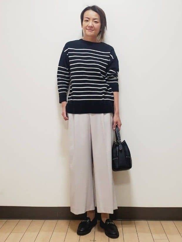 yuuさんの「Reflect｜【腰周りすっきり◎】ワイドクロップドパンツ」を使ったコーディネート