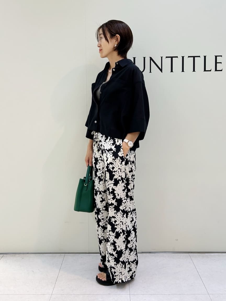 Mikiさんの「UNTITLED｜【前開き/洗える】ショート丈シアーシャツ」を使ったコーディネート