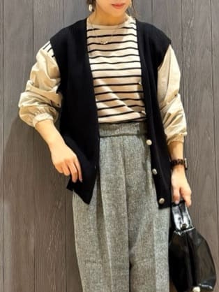 meiさんの「SHOO･LA･RUE｜【2点セット】着るだけで決まる クラシカルなツイード調セットアップ」を使ったコーディネート