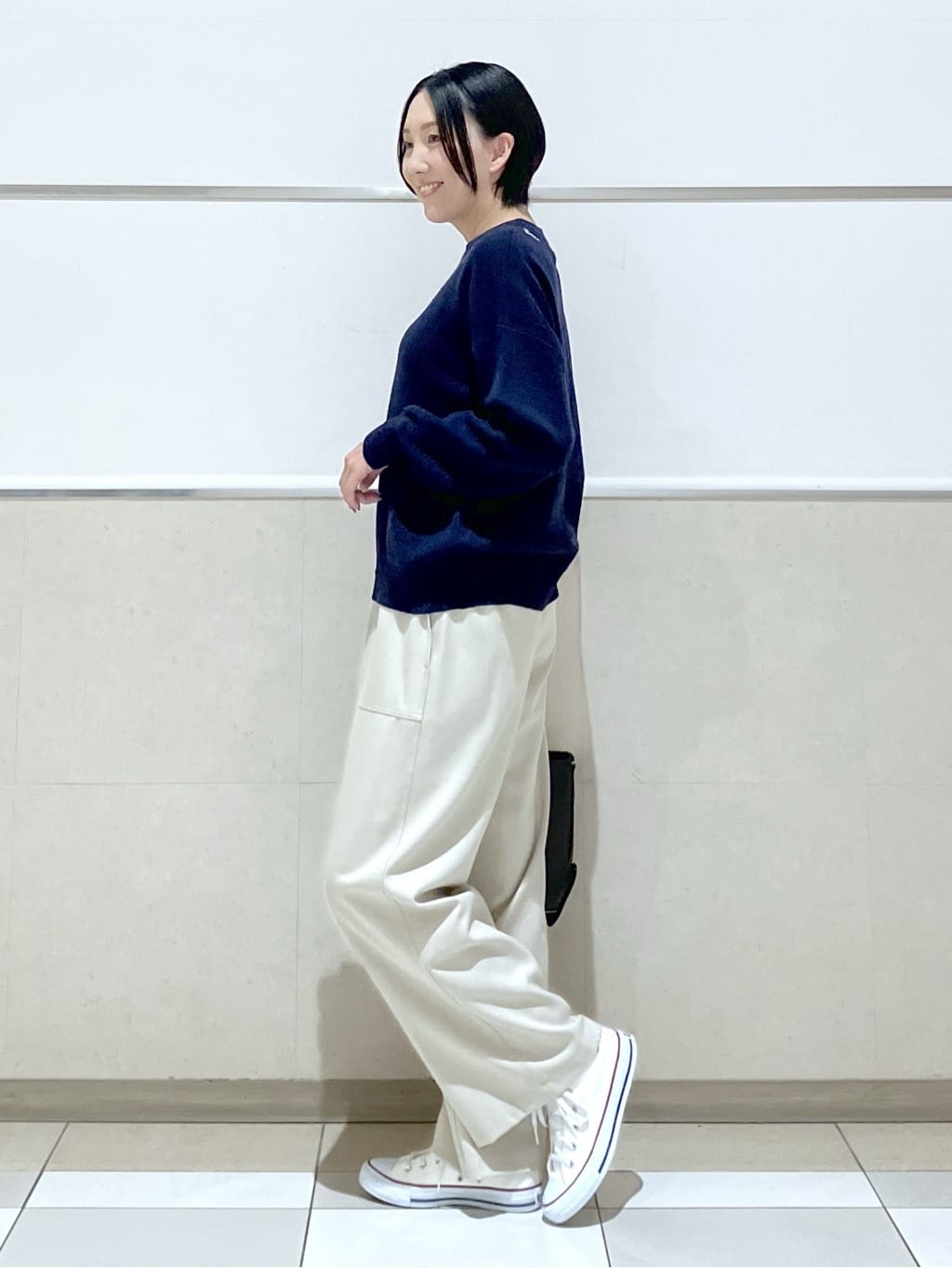 eriko さんの「Dessin｜【洗える】刺繍入りジャカードニット」を使ったコーディネート