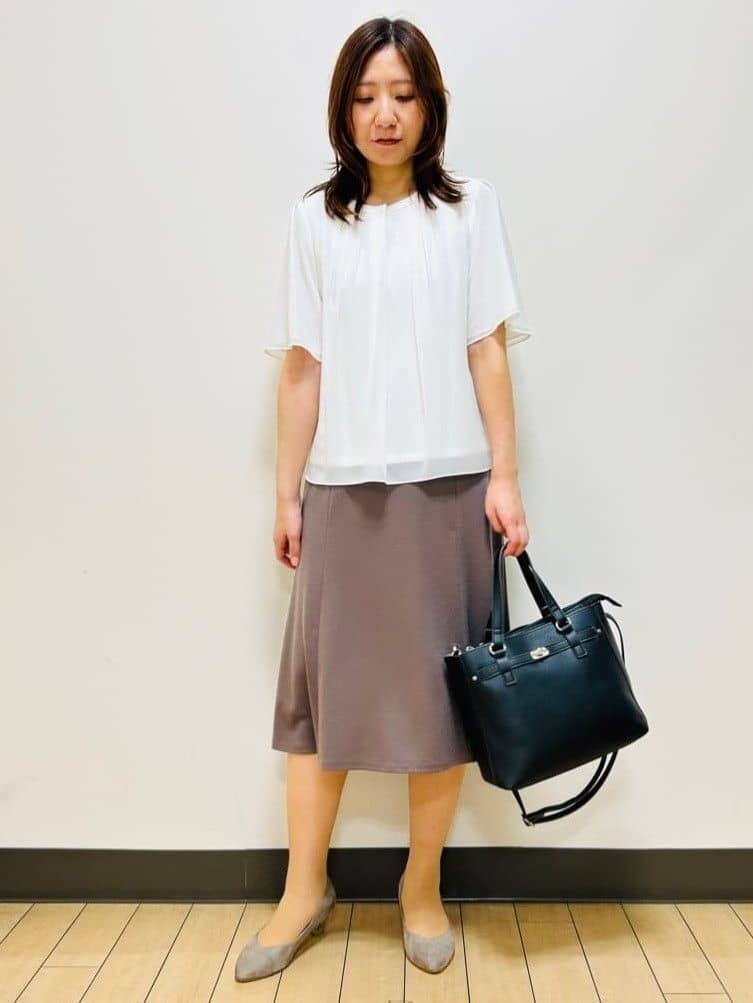miiiさんの「Reflect｜【SS-4Lサイズ】匠ソフトフレアスカート」を使ったコーディネート