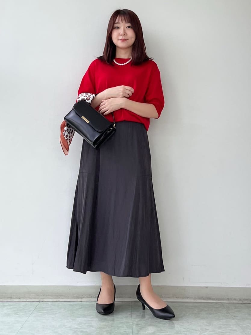 KAHOさんの「UNTITLED｜【アンサンブル可/六分袖/洗える】ウールシルクニット」を使ったコーディネート
