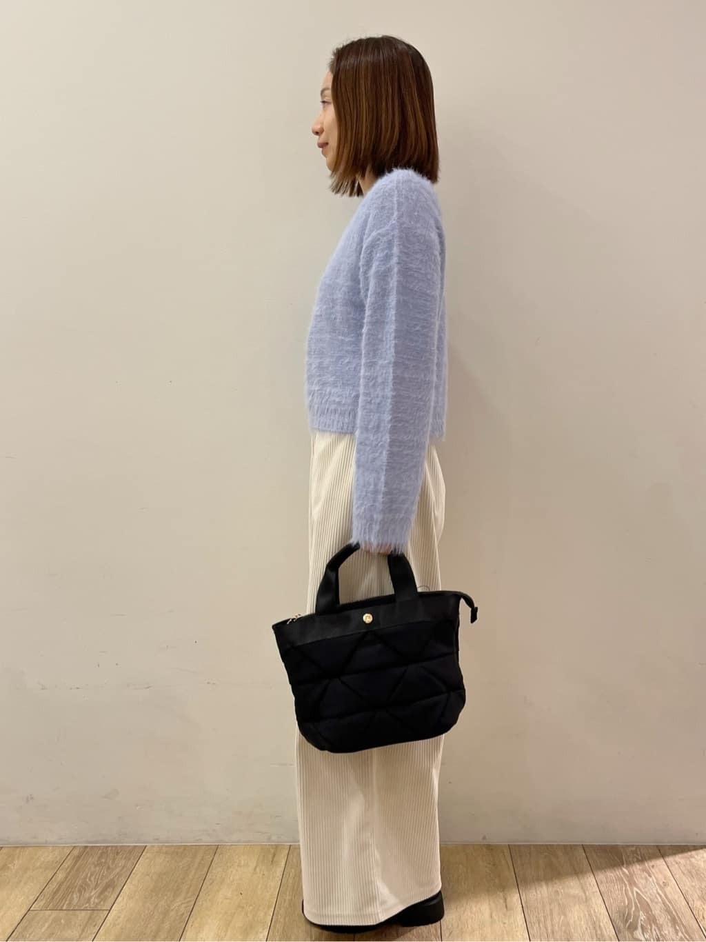 kcさんの「OPAQUE.CLIP｜ラメシャギーニット【洗濯機OK】」を使ったコーディネート
