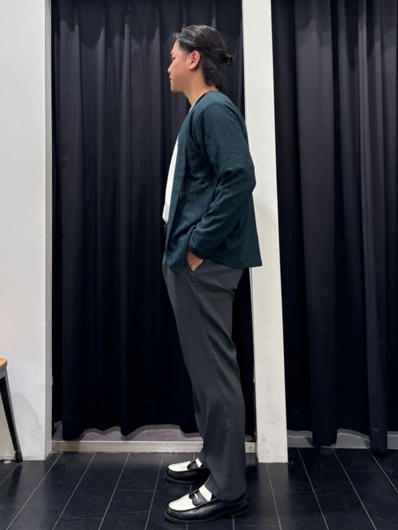 こーちゃんさんの「THE SHOP TK｜【セットでお買い得！！】長袖カーディガン＋半袖Tシャツ　洗濯機OK/吸水速乾(Tシャツのみ)」を使ったコーディネート