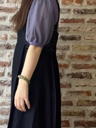 tokiさんの「THE SHOP TK｜シアーパフ袖ニット【洗濯機OK】」を使ったコーディネート