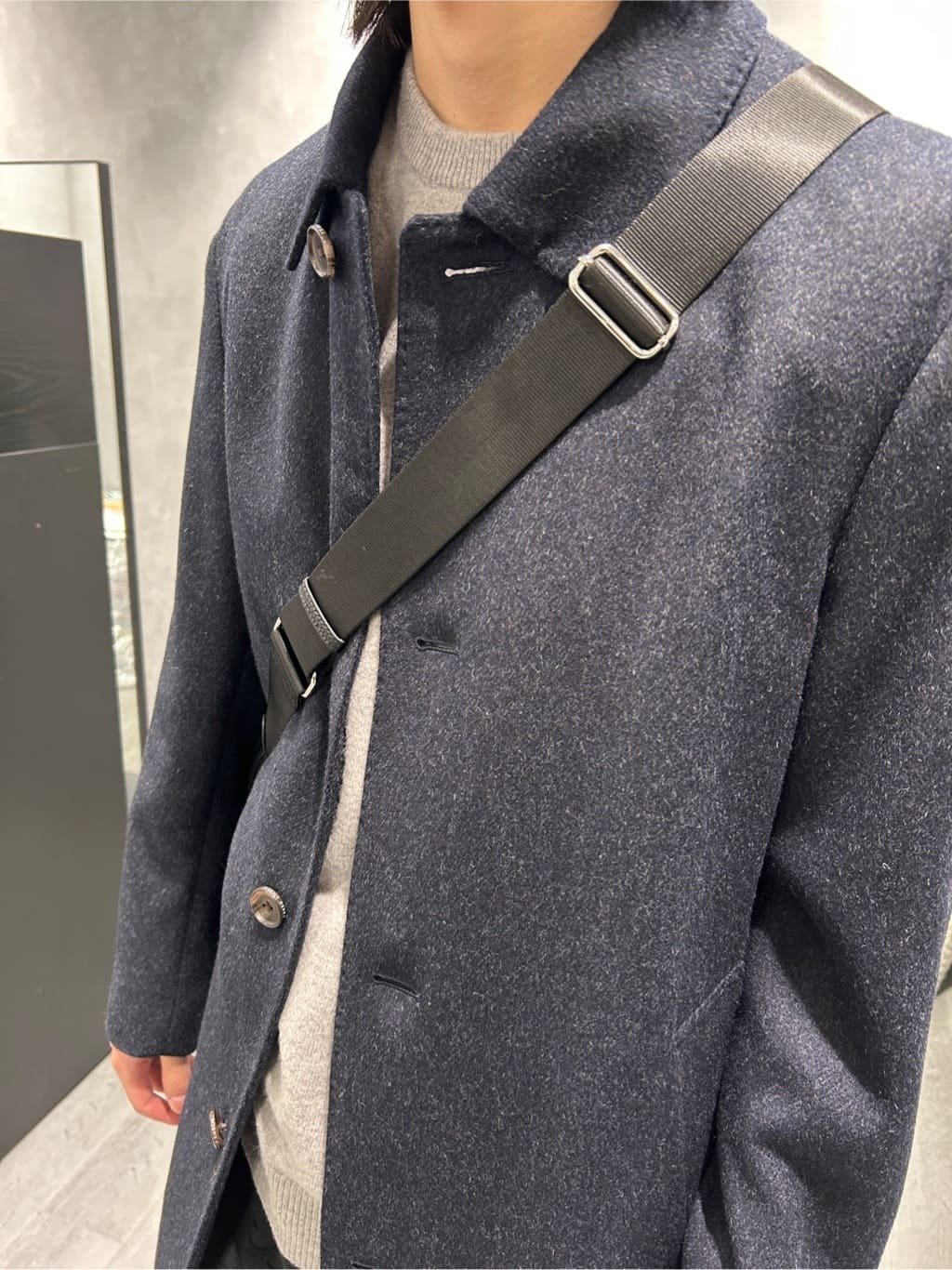 ruiさんの「TAKEO KIKUCHI｜カシミヤブレンド ビーバー調ステンカラーコート」を使ったコーディネート