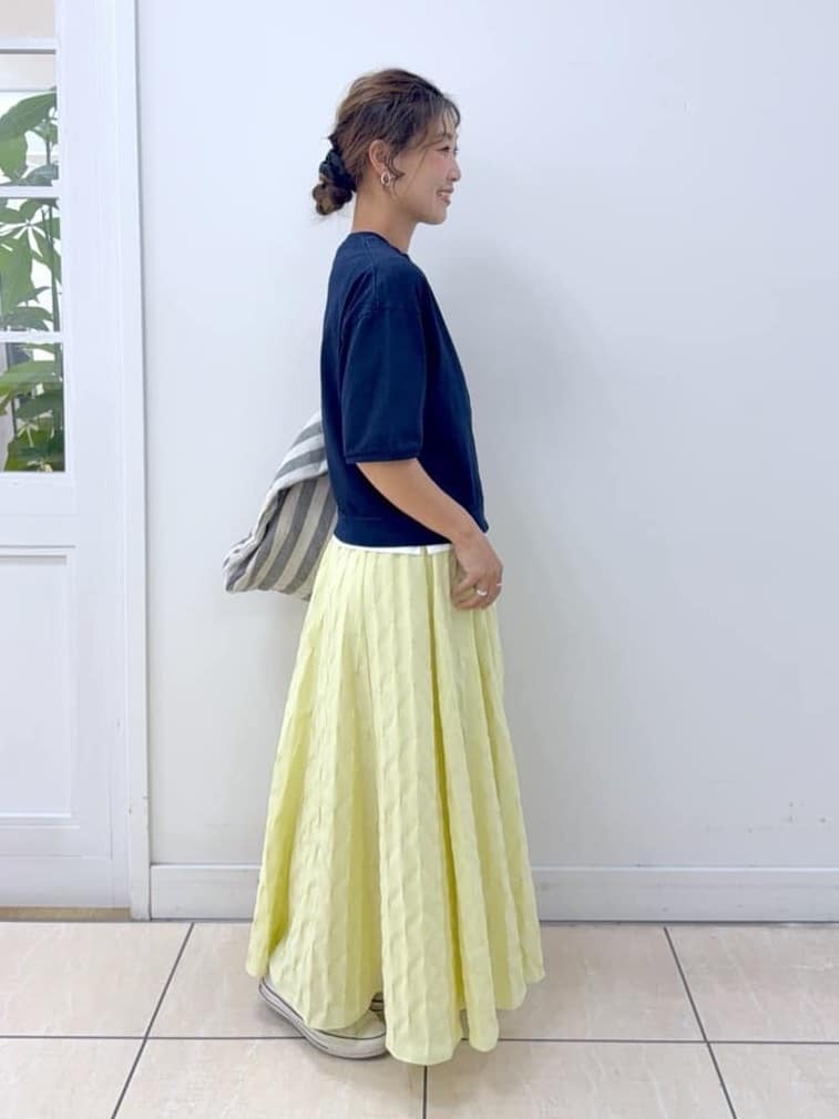Osawaさんの「Dessin｜【洗える】チュール刺繍Tシャツ」を使ったコーディネート