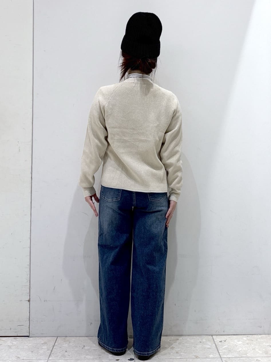mameさんの「OPAQUE.CLIP｜ボタンデザインラメニット【洗濯機OK】」を使ったコーディネート