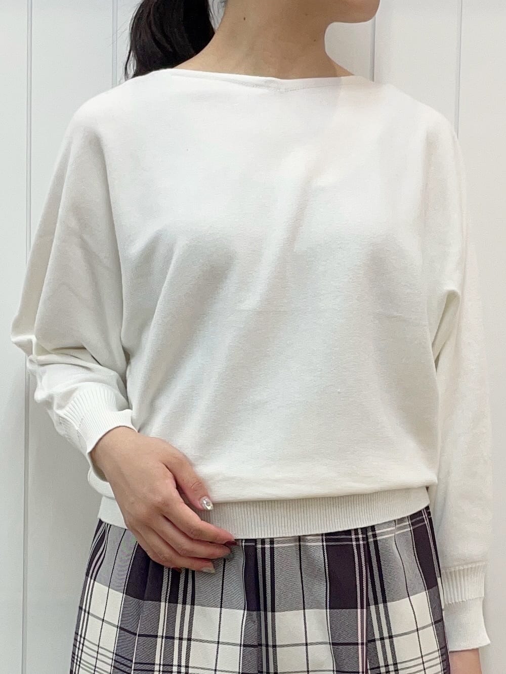 Mayaさんの「Dessin｜【洗える】ウールブレンド後ろボタンニット」を使ったコーディネート