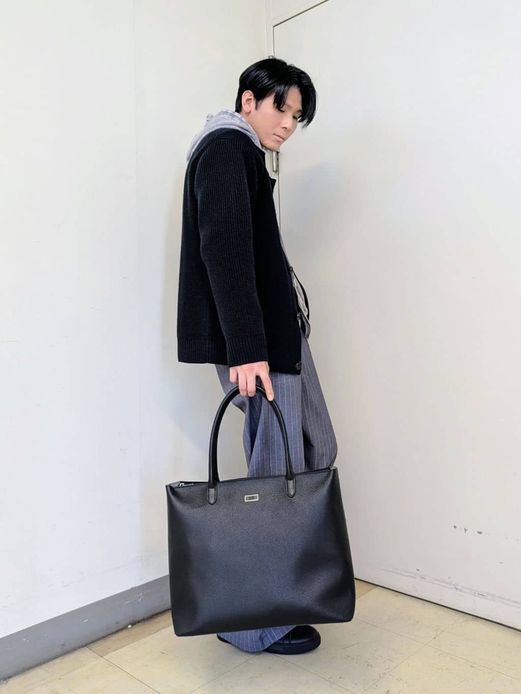 ryoさんの「TAKEO KIKUCHI｜ウール混 モックネック プルオーバー」を使ったコーディネート