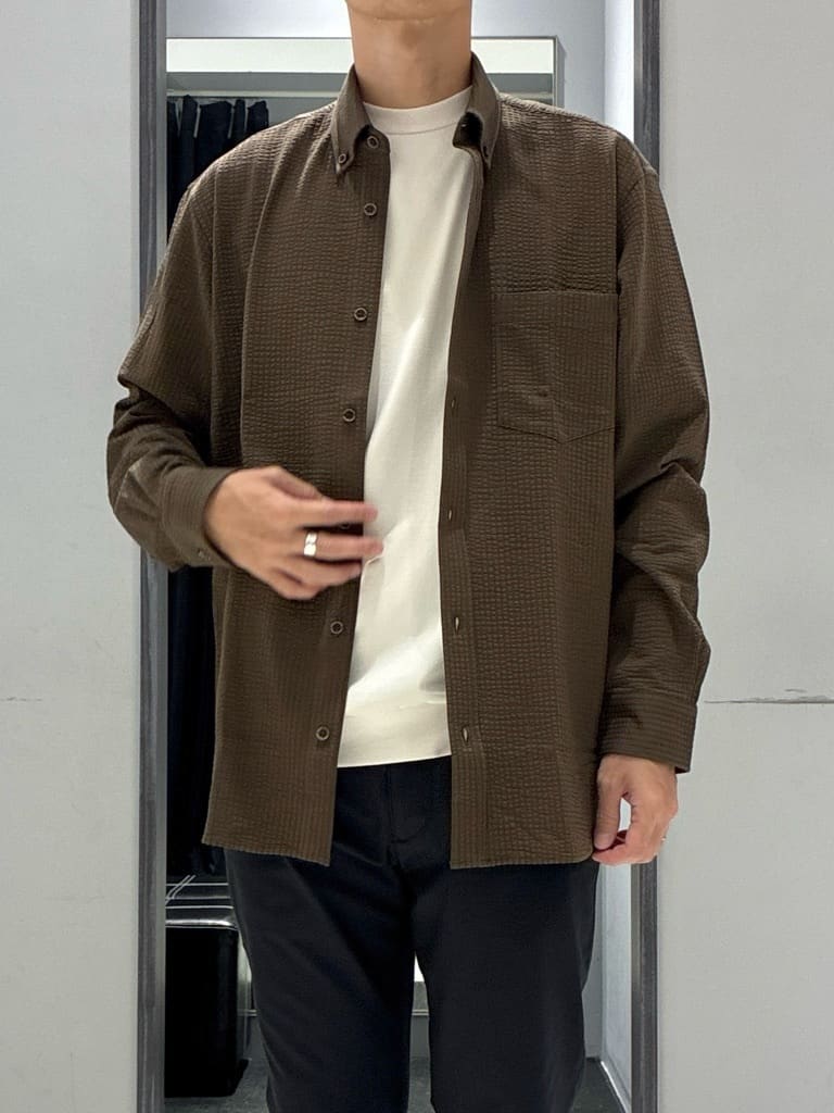 わいずみさんの「TAKEO KIKUCHI｜【COOL CITY WEAR】テーラードTシャツ /接触冷感」を使ったコーディネート