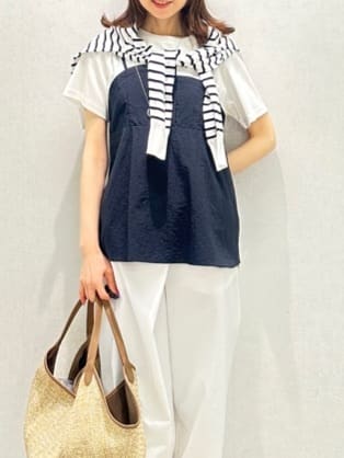Miwaさんの「UNTITLED｜フープトップネックレス」を使ったコーディネート