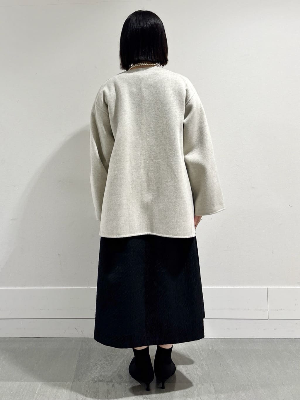モエカさんの「UNTITLED｜【ミディ丈/軽やか】セミラグランリバー コート」を使ったコーディネート