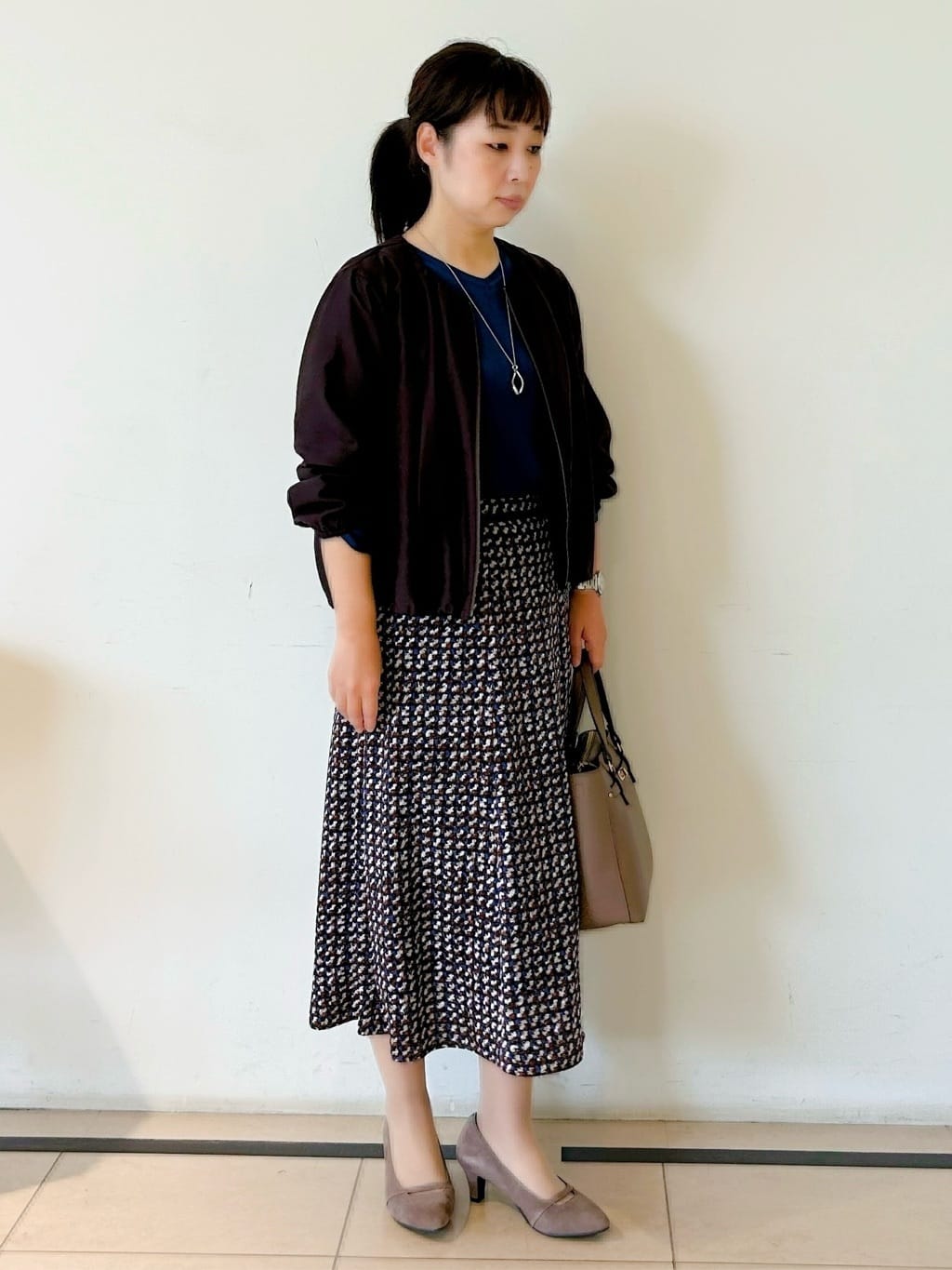 ひーさんの「Reflect｜【ライトアウター／ゆったり羽織れる／気軽な羽織りに◎】ライトブルゾン」を使ったコーディネート