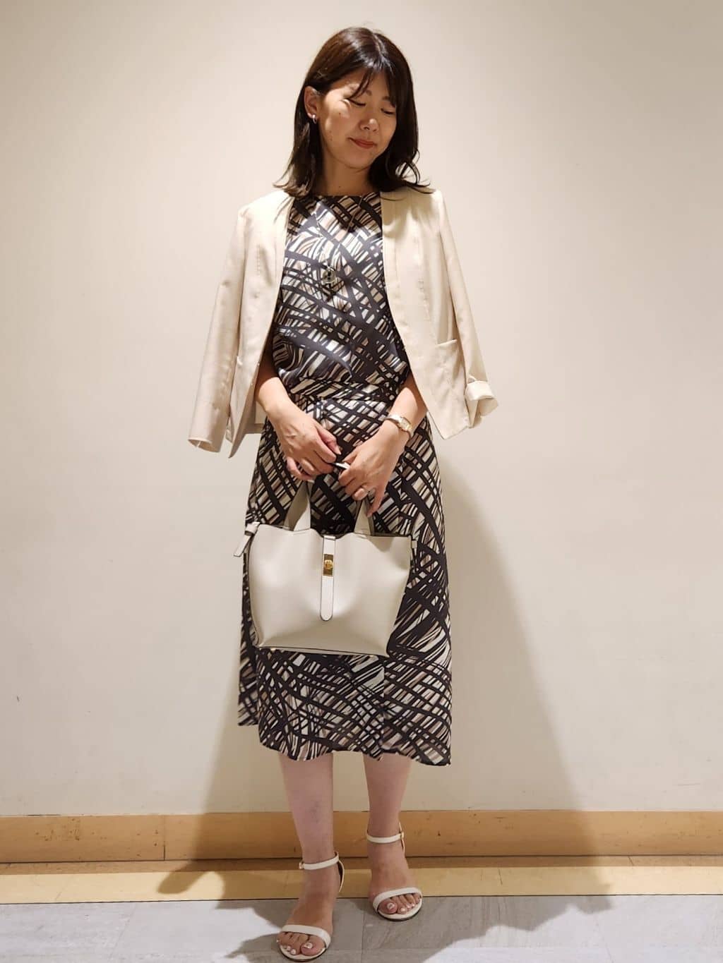 yukaさんの「COUP DE CHANCE｜【手洗い可／日本製】チェック柄のスカート」を使ったコーディネート