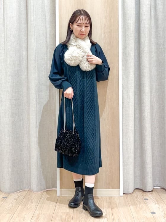 みーちゃんさんの「grove｜【名品アウター/800FP・多機能】つつまれダウンロング」を使ったコーディネート