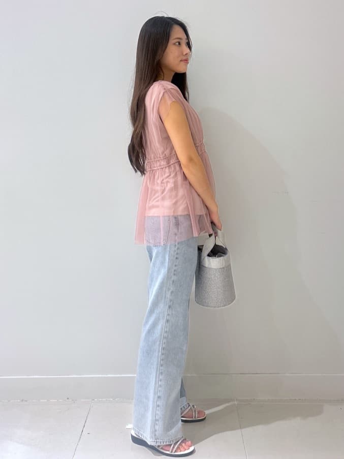 kahoさんの「index｜《丈が選べる》ストレートデニムパンツ【洗濯機洗い可】」を使ったコーディネート