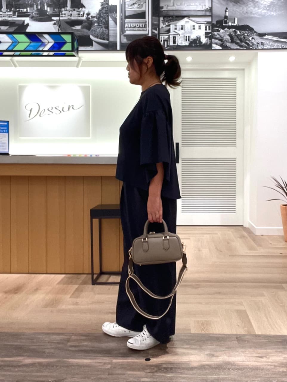rinさんの「Dessin｜【セットアップ可・洗える】フレアスリーブブラウス」を使ったコーディネート