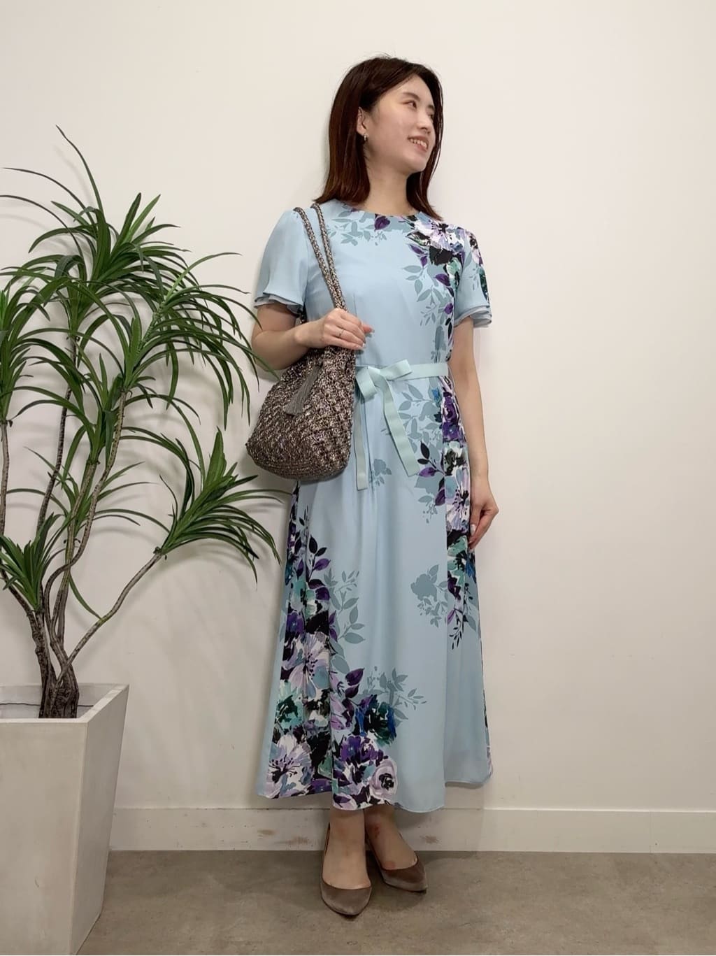 Suma Una本部スタッフさんの「SunaUna｜【&yours project】パネル柄ワンピース」を使ったコーディネート