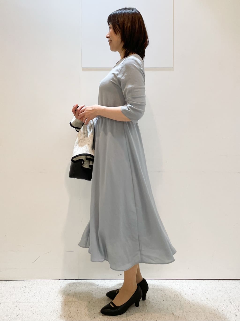 めいさんの「Reflect｜【吸水速乾／防しわ】シルキープリーツワンピース」を使ったコーディネート