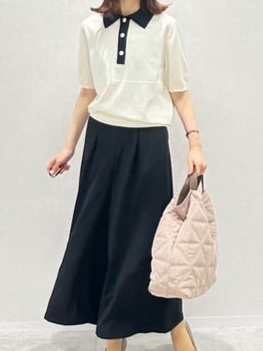 Miwaさんの「UNTITLED｜【短丈/日本製】カラミ風メッシュ ノーカラージャケット」を使ったコーディネート