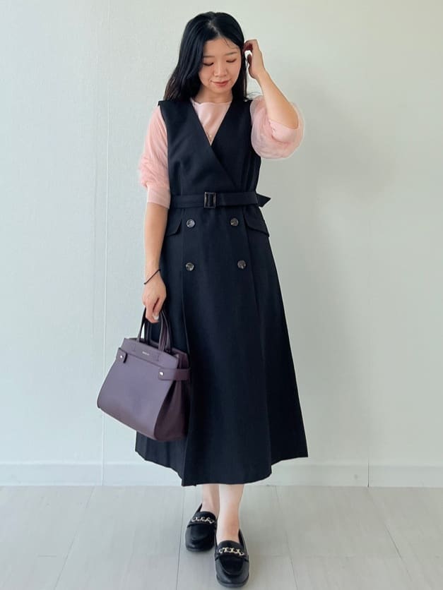 Mori Moriさんの「index｜《5色展開》マジョリカプリーツスリーブニット【洗濯機洗い可】」を使ったコーディネート