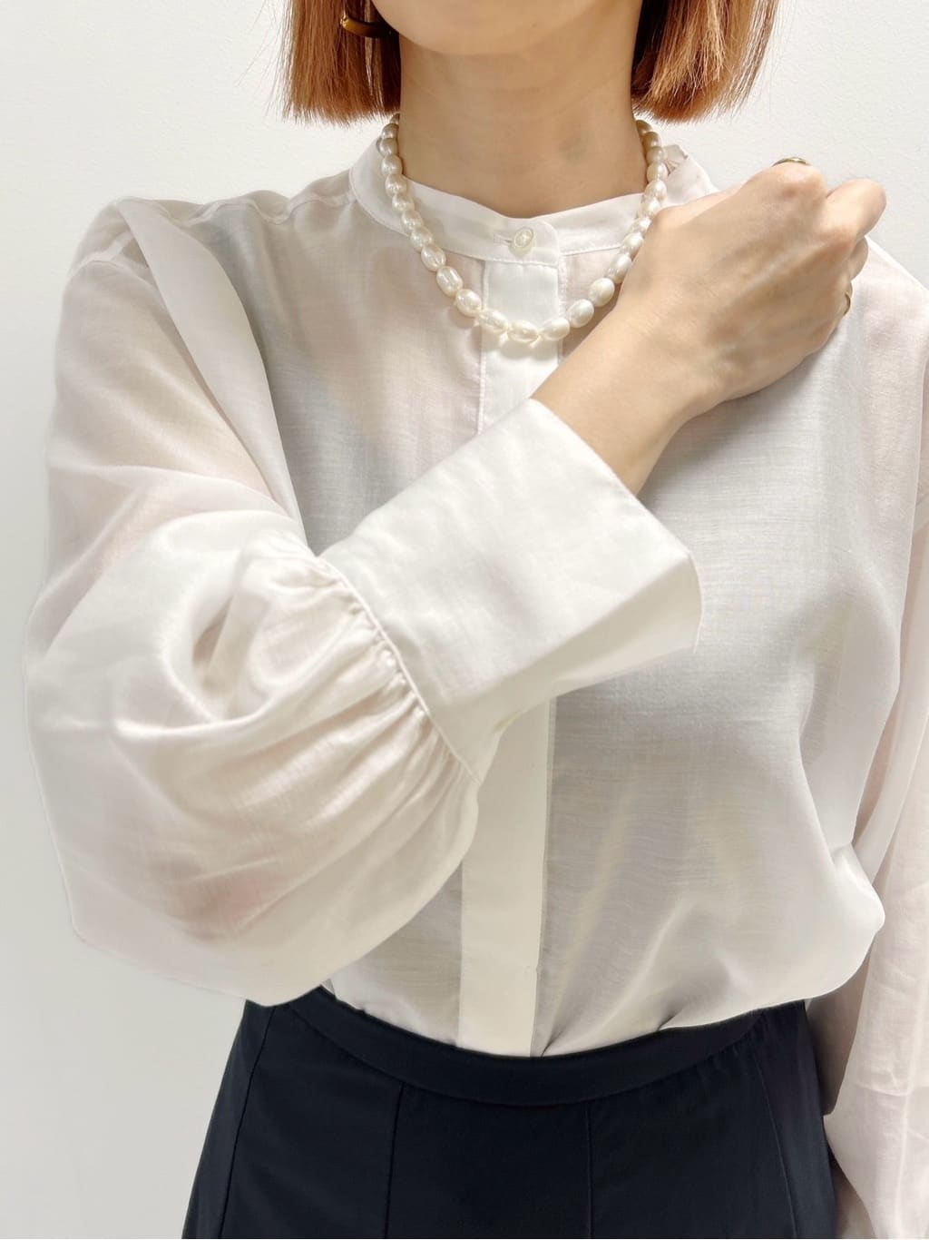 hacoさんの「UNTITLED｜【ストレッチ素材/撥水加工】バルーンスカート」を使ったコーディネート