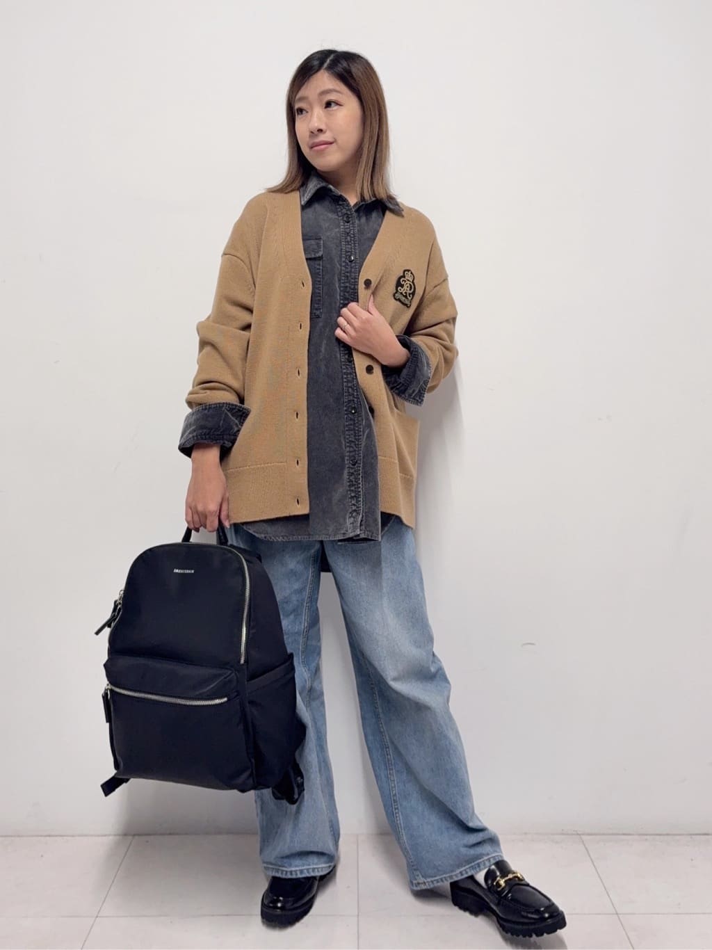 Nishijimaさんの「DRESSTERIOR｜レタードニットカーディガン」を使ったコーディネート