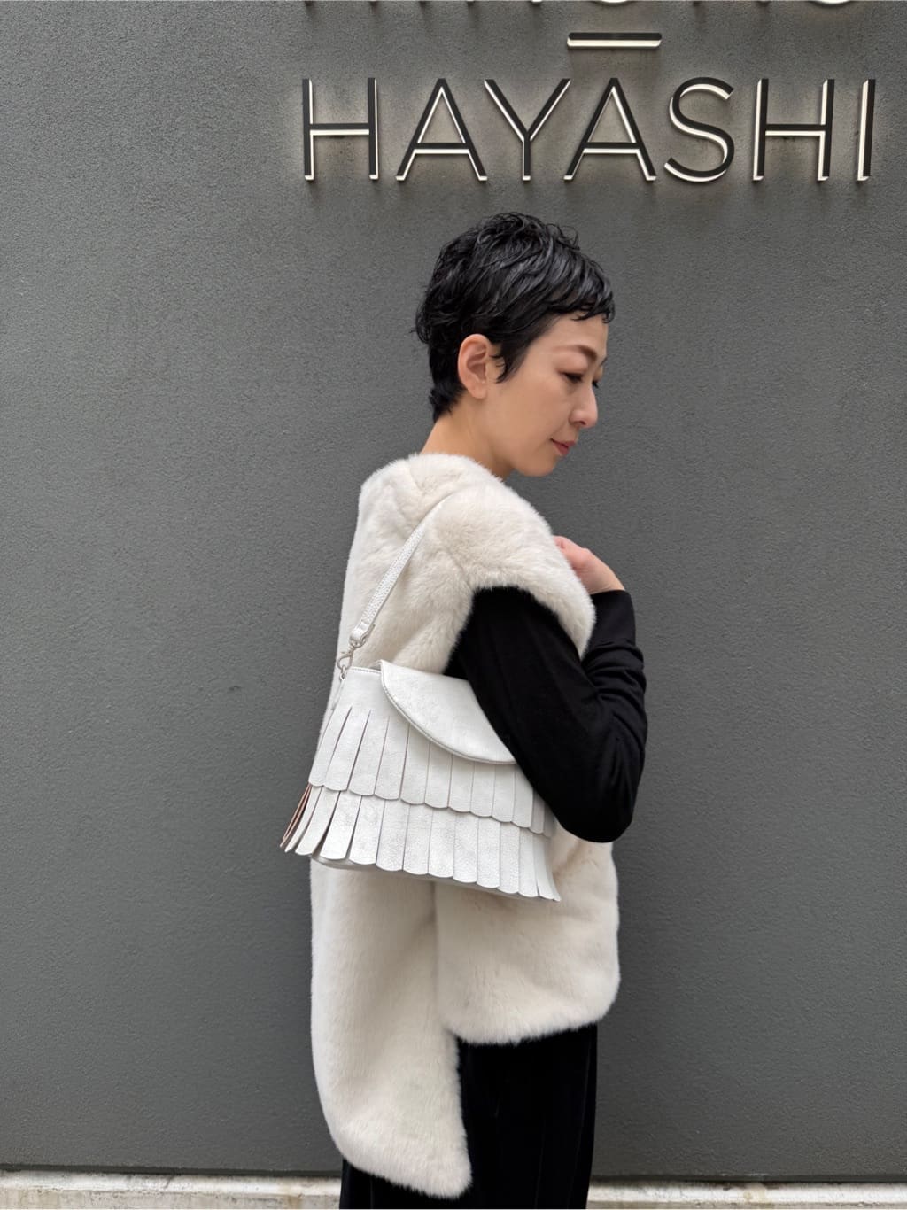 Kさんの「HIROKO HAYASHI｜FRANGIA（フランジャ）ショルダーバッグ」を使ったコーディネート