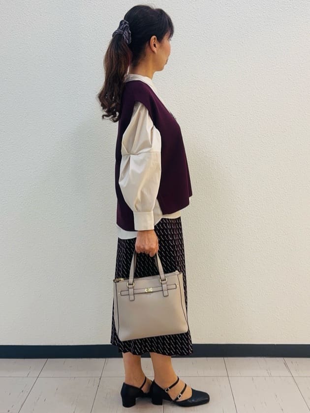 ⭐︎Eimi⭐︎さんの「Reflect｜【さらっと一枚で決まる／重ね着にもおすすめ◎】タックスリーブシャツブラウス」を使ったコーディネート