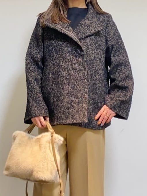 tomoさんの「UNTITLED｜【洗える】モックネックミラノリブニット」を使ったコーディネート