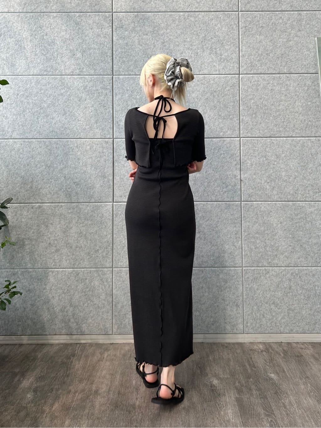 honoka Aさんの「CODE A｜【Cup-in】chic border jersey dress」を使ったコーディネート