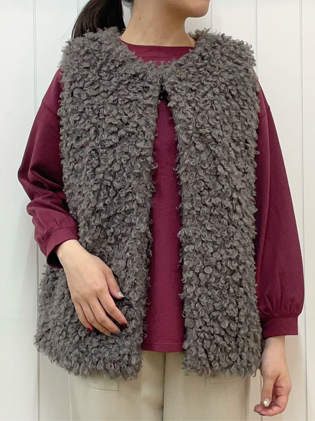 Mayaさんの「Dessin｜【360度可愛い・洗える】バックヘンリーカットソー」を使ったコーディネート