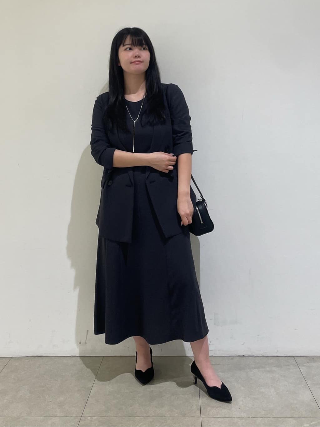 emikaさんの「INDIVI｜【軽く羽織れる！】ダブルジャケット」を使ったコーディネート