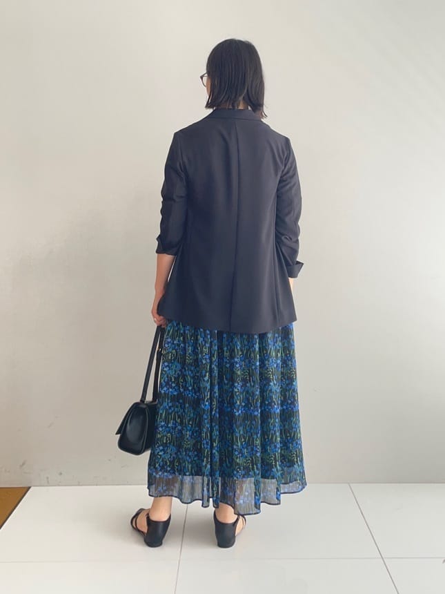 murayamaさんの「INDIVI｜【軽く羽織れる！】ダブルジャケット」を使ったコーディネート