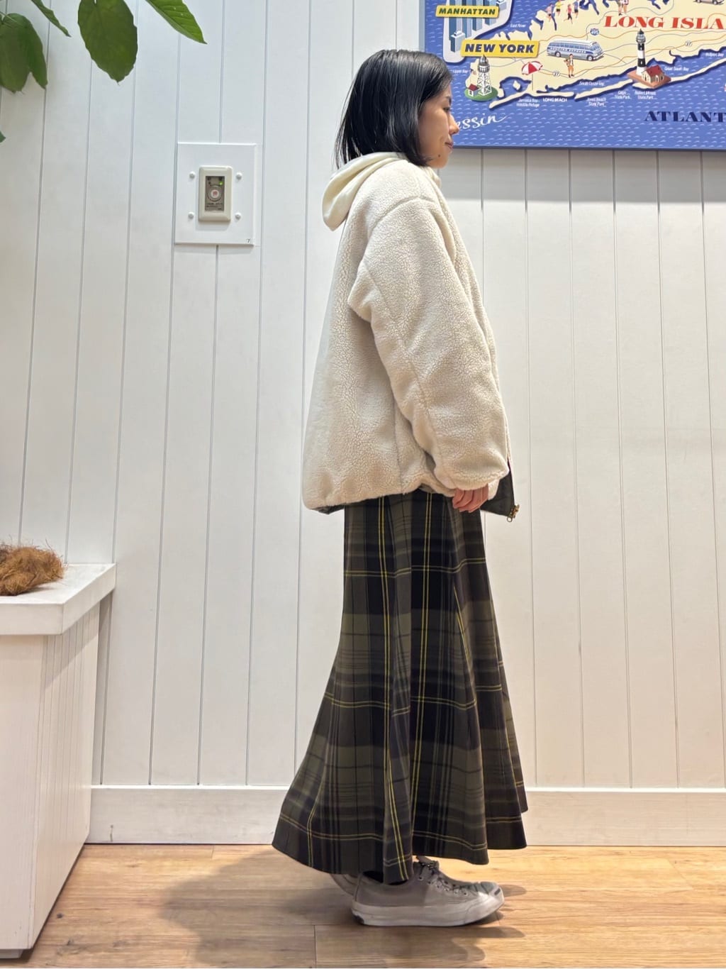 OKADAさんの「Dessin｜【2WAY】リバーシブルタフタボアアウター」を使ったコーディネート