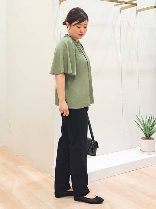 ふるさんの「grove｜ドットで華やぐ　軽やかマーメイドスカート」を使ったコーディネート