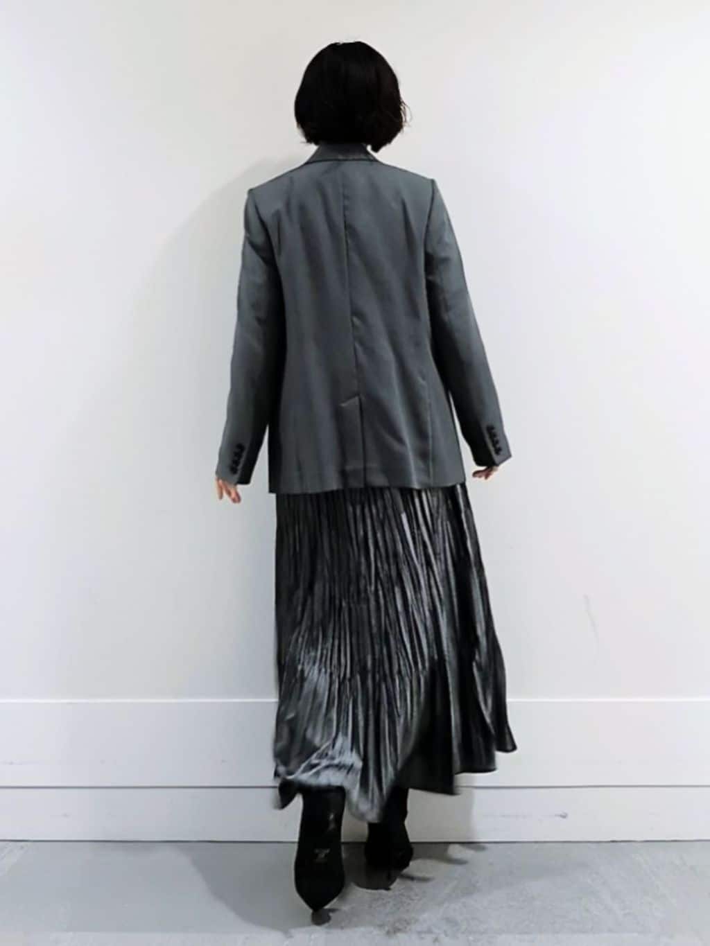 ミズタさんの「UNTITLED｜【セットアップ可】ウールライク ダブルブレストジャケット」を使ったコーディネート