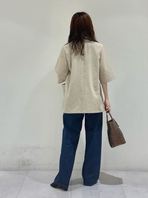 kyokaさんの「UNTITLED｜【吸水速乾/洗える】ハーフスリーブジャケット」を使ったコーディネート