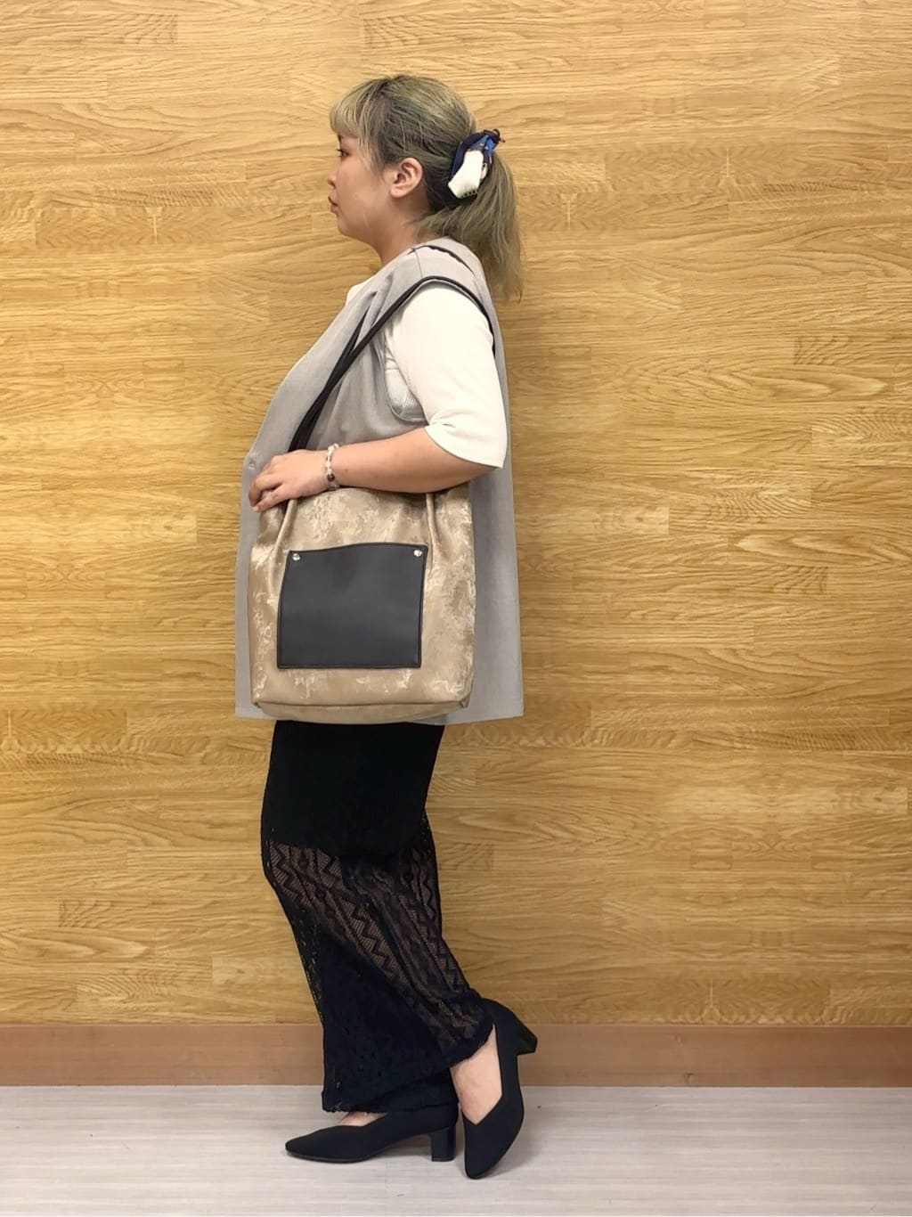 ぁむさんの「SHOO･LA･RUE｜【S-LL/セットアップ可/洗濯後しわになりにくい】ダブルベスト」を使ったコーディネート
