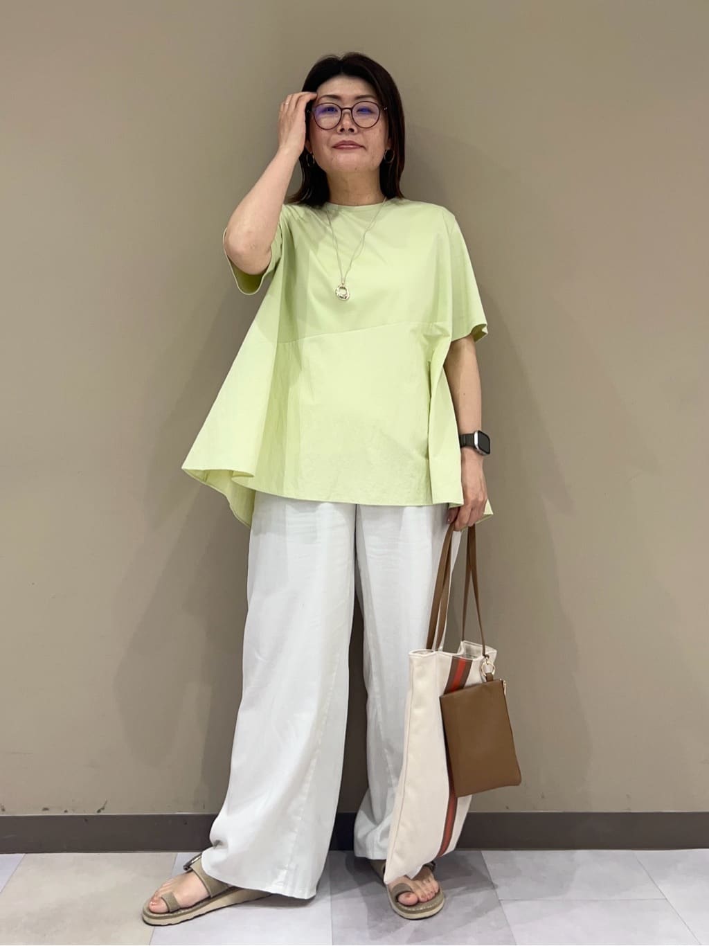 fukuさんの「UNTITLED｜リングコードトップネックレス」を使ったコーディネート