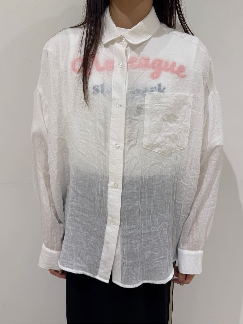 haruさんの「Dessin｜【洗える】オーガニックコットンロゴTシャツ」を使ったコーディネート