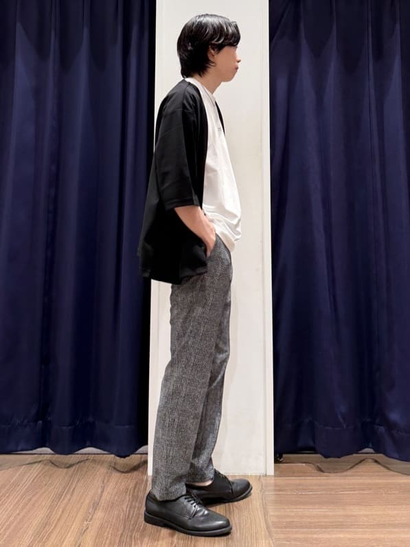 Tightさんの「THE SHOP TK｜五分袖カーディガン+半袖Tシャツセットアイテム 洗濯機OK」を使ったコーディネート