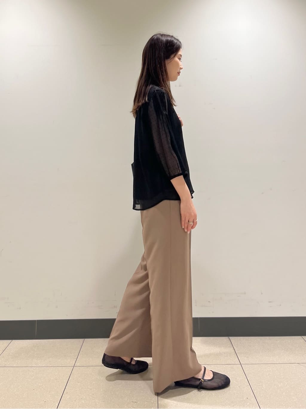 shokoさんの「INDIVI｜【軽く羽織れる！】ダブルジャケット」を使ったコーディネート