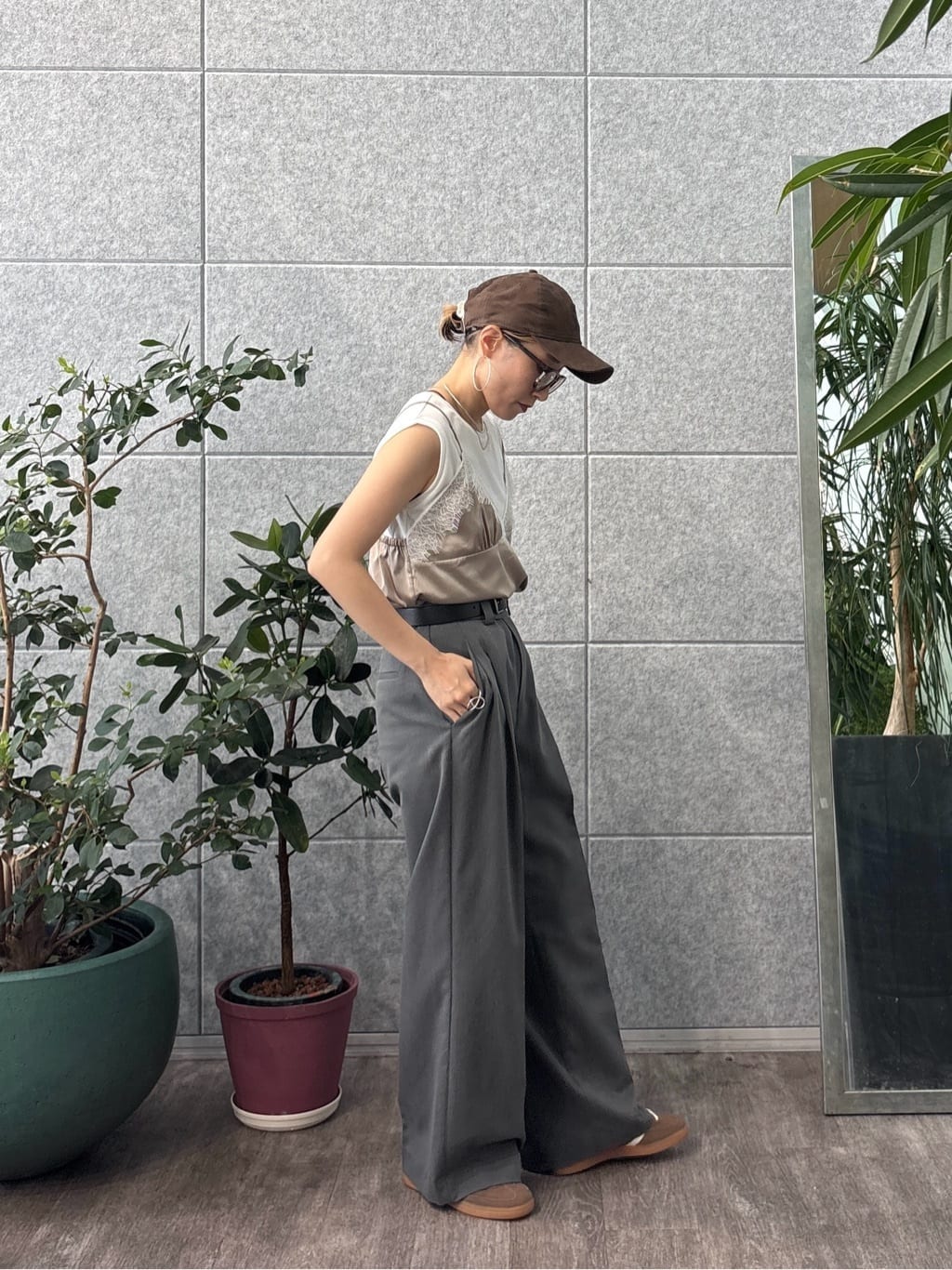 kotakiさんの「INDIVI｜キャミセットカットソー」を使ったコーディネート